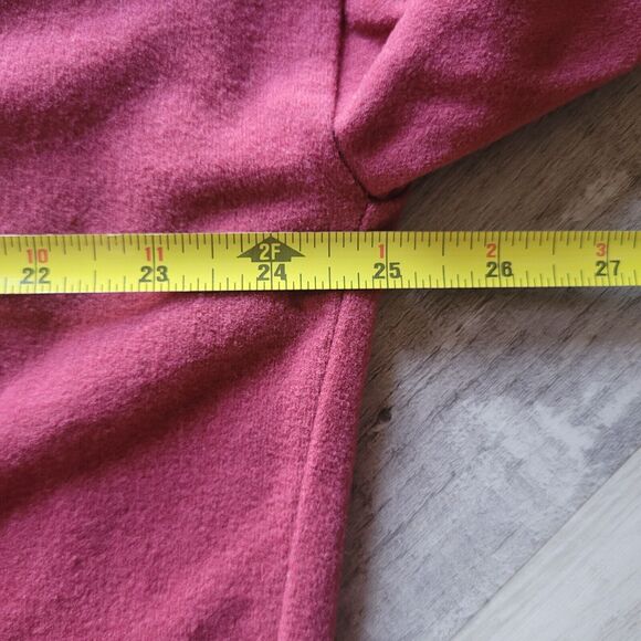 Sweaty Betty London Scuba Hoodie Tunic Sweatshirt Women 2XL Maroon Red Jacket - Picture 5 of 7